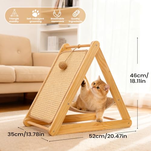 Planche à gratter pour chat jouet en bois activité intérieure - 3