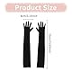 Handschuhe Lang,Nylon Handschuhe,Schwarze Langehandschuhe Damen für Hochzeit TanzHochzeit Party und Kostüm Abend Party, Mesh Gloves,Schwarze Handschuhekostüm,Meshhandschuhe,Nylons Opernhandschuhe