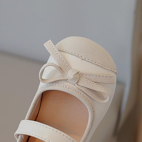 Toddler Baby Girls Mary Jane Shoes Sparkl𝐞 Bow Ballerina Flat𝐬 for Wedding Part𝐲 Birthday Dress Big Girls Dress Shoes3