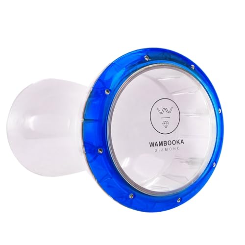 Image of DAR-BL Wambooka Touring Series Diamond Wet & Dry Darbuka | 8.75 inch Head & Unbreakable PC Body | Lightweight Drum for Deep Bass & Crisp Highs | Includes Padded Bag, Allen Key & Learning Course | Blue