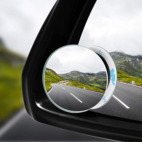 Arbitrary Hub® 2Pcs Universal Car Blind Spot Mirror 360 Degree Wide Angle Viewing Adjustable Clear Rearview Auxiliary Mirror