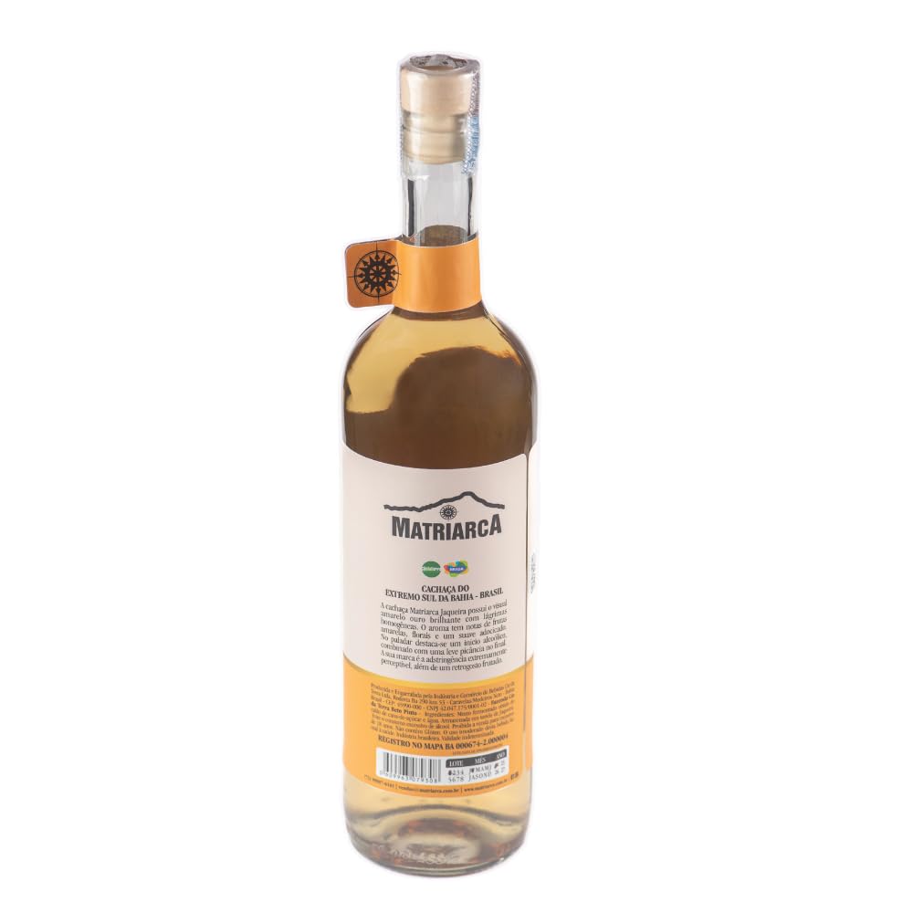 Matriarca Cachaça Jaqueira 700ml 38% Vol. Exotische Premium Cachaça aus Brasilien | In Jackfruchtholz gereift | Ideal für Cocktails & pur