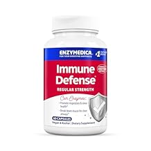 Enzymedica Immune Defense Regular Strength Caps - Proteolytic Enzyme Supplement for Men & Women, Immune Health Support Supplement with Protease, Catalase, Serrapeptase & Mucolase, Vegan - 60 Capsules