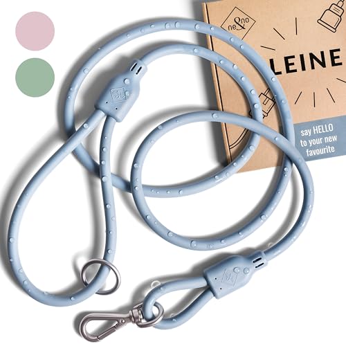 ne&no® Hundeleine 1,5 m Loft Design | Schmutz- & Wasserfest | Führleine für Hunde | Leine Hund | Dog Leash | Blau
