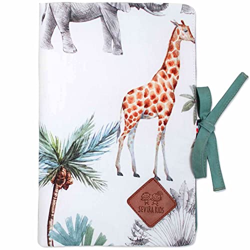 Protège carnet de santé Safari SEVIRA KIDS 17x23 cm fabriqué en France