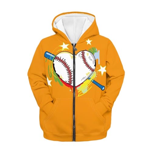 Image of Coloranimal Unisex Girls Boys Long Sleeve Casual Hoodies & Sweatshirts Tops Kids Zip Up Jacket Coat Age 6-16 Year