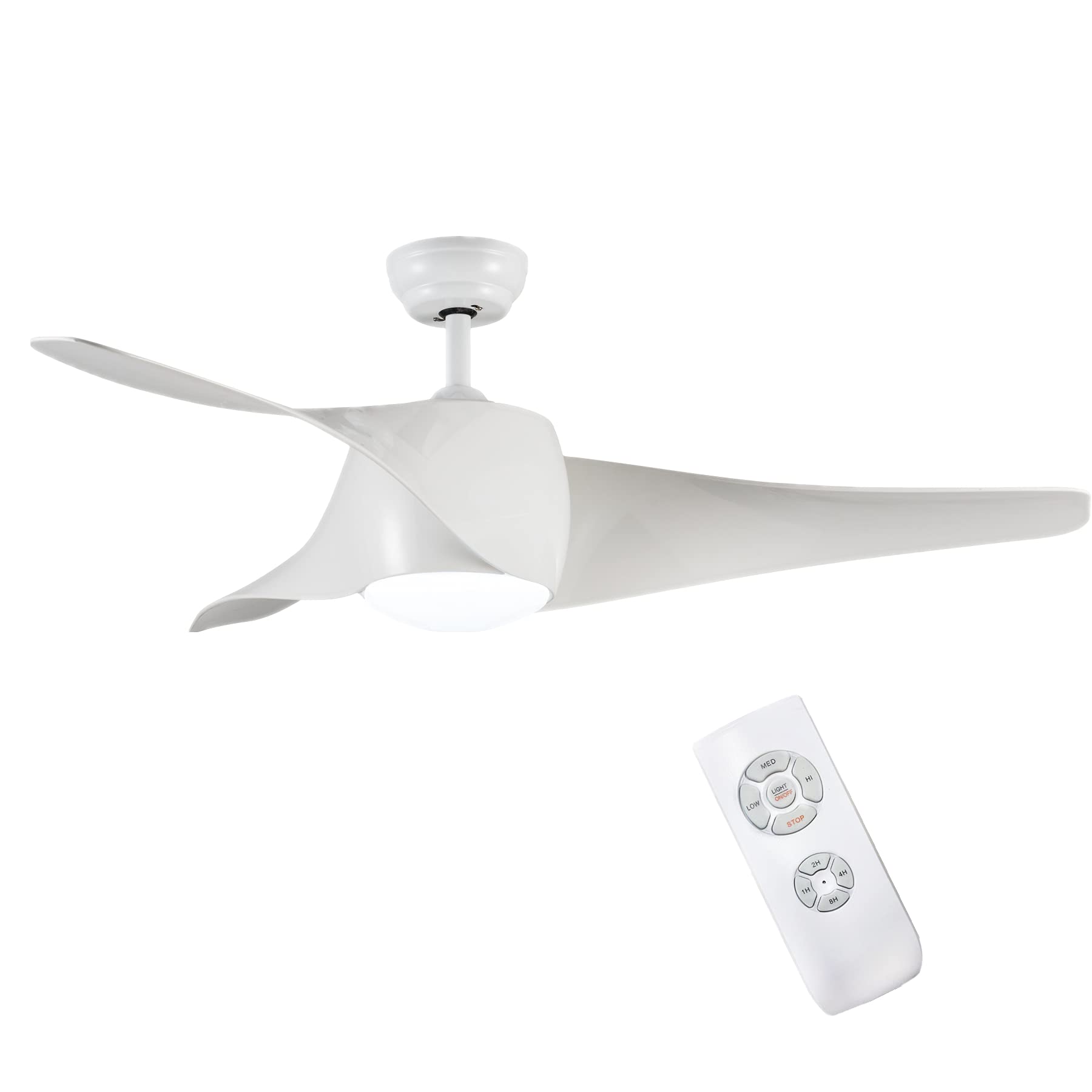 Buy Ceiling Fan with Lamp LED Silent, LPPO Modern Ceiling Fan with