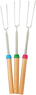MUSISALY 3Pcs Garfo De Churrasco Telescópico Cachorros-Quentes Vegetariano Salsicha Garfos De Aço Inoxidável Conjuntos De Ferramentas De Churrasco Garfos De Aço Inoxidável Churrasco Kebob