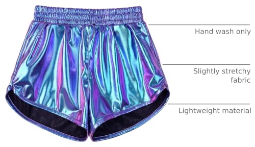 Image of Perfashion Girls Metallic Shorts Sparkly Shiny Hot Pants Gold /Silver /Pink Outfit
