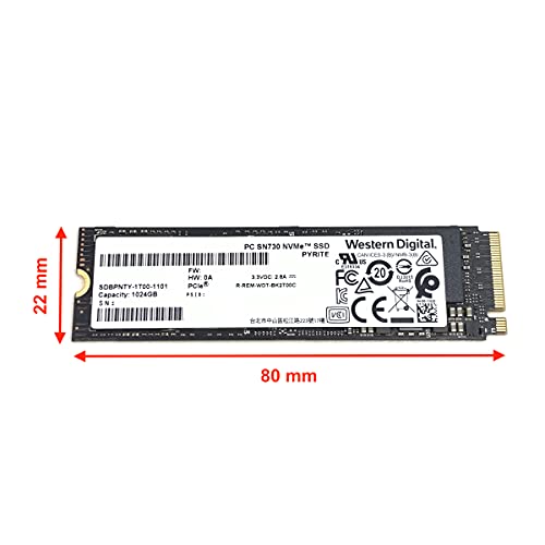Image of Western Digital 1TB SSD PC SN730 NVMe PCIe Gen3 x4 M.2 2280 SDBPNTY-1T00 WD Solid State Drive