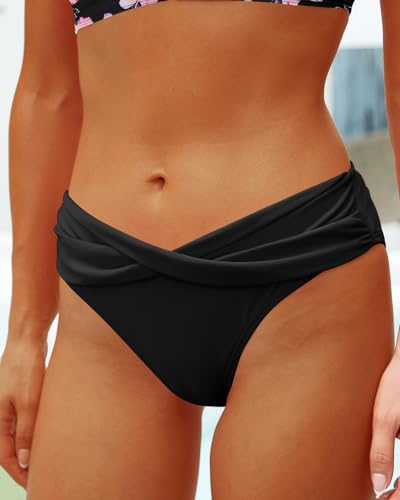 Image of Yonique Women Two Piece Bathing Suits Push Up Bikini Set Halter Swimsuit Vintage Swimwear