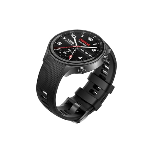 Image of OnePlus Watch 2R with Wear OS 4 by Google,Snapdragon W5 Chipset,Upto 100hrs Battery Life,1.43'' AMOLED Display,100+ Sports Mode,Dual Frequency GPS,5 ATM,IP68 & BT Calling [Gunmetal Gray]