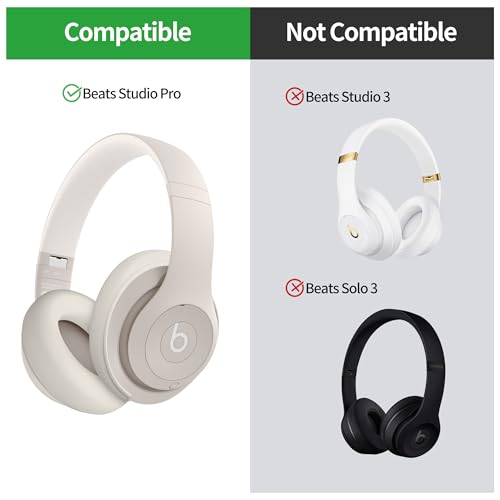 Funda de silicona compatible con Beats Studio Pro, protector lavable y antiarañazos para almohadillas y diadema, color durazno miniatura 2