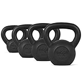 Yes4All Combo Cast Iron Kettlebell Weight Sets – Great for Full Body Workout and Strength Training...