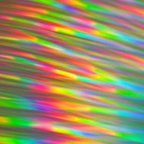 Rainbow Symphony – Rainbow Suncatcher Window Film, Diffraction Window Film, Stained Glass Window Cling, Holographic Prismatic Film, Ambrosia Pattern, 12" X 18", Made in USA