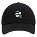 JPAK Hello Snail Premium Dad Hat Embroidered Baseball Cap Cute Character Black