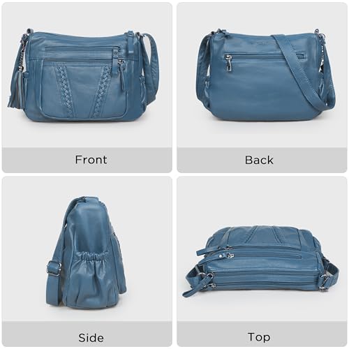 Image of VOLGANIK ROCK Crossbody Bag for Women with Tassel Ladies Soft PU leather Purses and Handbag Pocketbooks