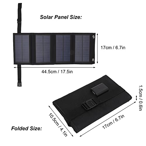 20W 5V Portable Solar Panel Charger With USB for Outdoor Camping Hiking, Backpacking and Electronic Devices - Image 3