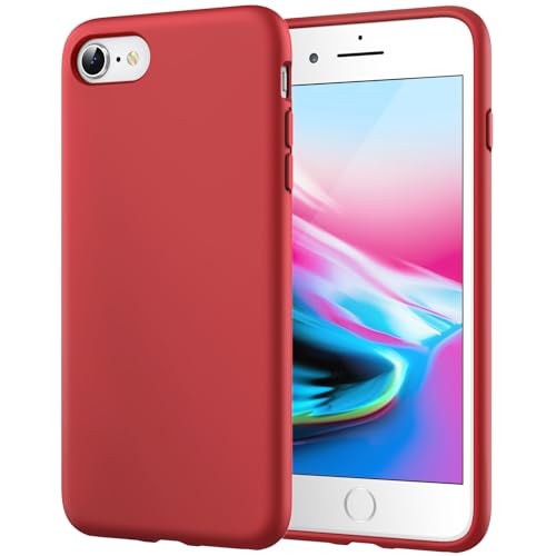 JETech Funda de Silicona Compatible iPhone SE 3/2 (Modelo 2022/2020), iPhone 8 y iPhone 7, 4,7