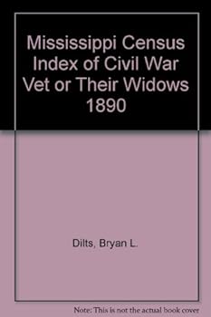 Hardcover Mississippi Census Index of Civil War Vet or Their Widows 1890 Book