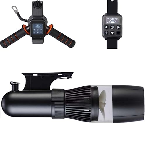 500W Electric Underwater Scooter, 40M Free Diving Snorkeling Sea Scooter, Brushless Motor Removable Battery Water Scooter for Pool (500W 4400 mAh)