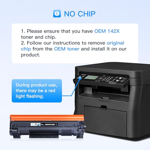 LxTek 142X 142A Toner W1420X W1420A Kompatibel Schwarz für HP 142A 142X für HP Laserjet MFP M140w Toner für Laserjet M110w Toner M110w M110 M139w M139 M140w M140 (Kein Chip, Schwarz, 2000 Seiten)