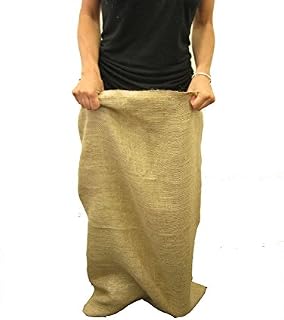 La Linen Burlap Potato Sacks (12 Pack), 23" x 40"