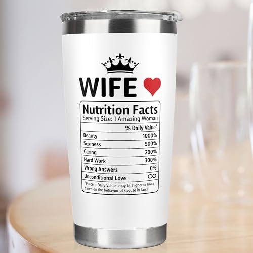 Giftsforwifefromhusbandwifegiftsweddinganniversaryforwomenvalentinesbirthdaygiftideasmothersdaychristmasgiftforherromanticlovecupforher20ozwhitetumbler Urban Country Home Decor Gifts for wife from husband wife gifts wedding anniversary for women valentines birthday gift ideas mothers day christmas gift for her romantic love cup for her 20 oz white tumbler urban country home decor