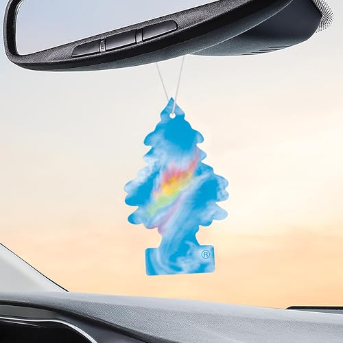 Image of LITTLE TREES Car Air Freshener | Hanging Tree Provides Long Lasting Scent for Auto and Home | 24 Air Fresheners |Fire Rainbow