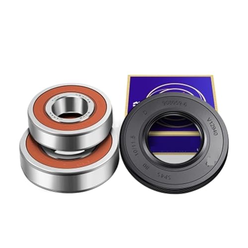 BmXauz Wash Machine Accessories,Compatible For Hisense,Compatible For Rongshida,Drum Washing Machine Water Seal(45 * 80 * 10/11.5+ Bearings 2 PCs(6306 6307) Oil Seal Sealing Ring Parts