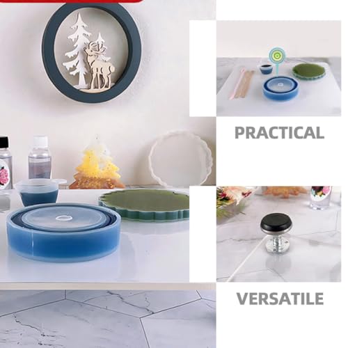 Planche de nivellement réglable blanche acrylique pour table en résine époxy UKCOCO
