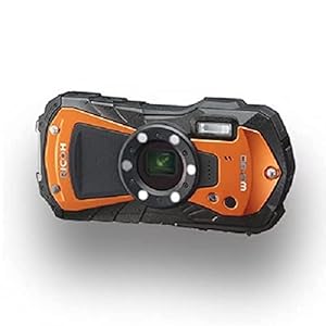 Ricoh WG-80 oranje waterdichte digitale camera – schokbestendig vorstbestendig drukbestendig 03127