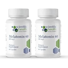 Melatonin 60mg | High Dosage Melatonin in Easy-to-Swallow Capsules | Vegan, Non-GMO & Gluten-Free | US-Made Extra Strength Melatonins 2-Pack