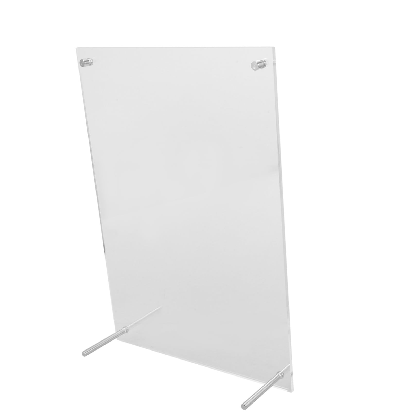 Cornice Certificato A4 in Acrilico e Acciaio Inox Minimalista | Supporto da Parete, Finitura Trasparente, per Attestati e Riconoscimenti, Sostituzione Semplice