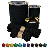 EdcX Unisex-Adult Black Paracord 550 30 m