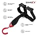 SAMSFX Fishing Wader Boot Hanger Hanging Strap Belt with Swivel Hook (Plastic Hook, Red)