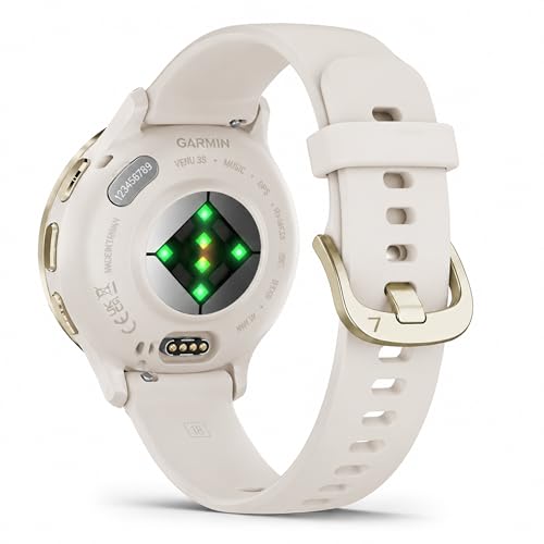 HQzon 18mm Silicone Band Compatible with Garmin Venu 3S 41mm/Venu 4 41mm Soft and Waterproof Sports Replacement Strap for Garmin Vivoactive 4S / Venu 2S / Vivomove 3S/ Forerunner 255s/265S