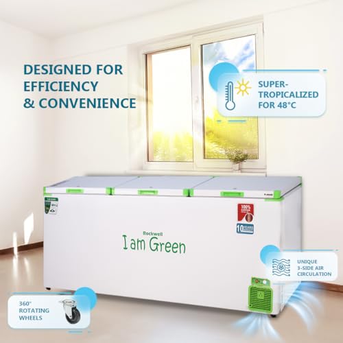 Image of Rockwell GFR1810F 1550L Mega Commercial Freezer, Industrial Large Deep Freezer, 100% Copper Coil | Portable Cold-Room | Energy Efficient -25C