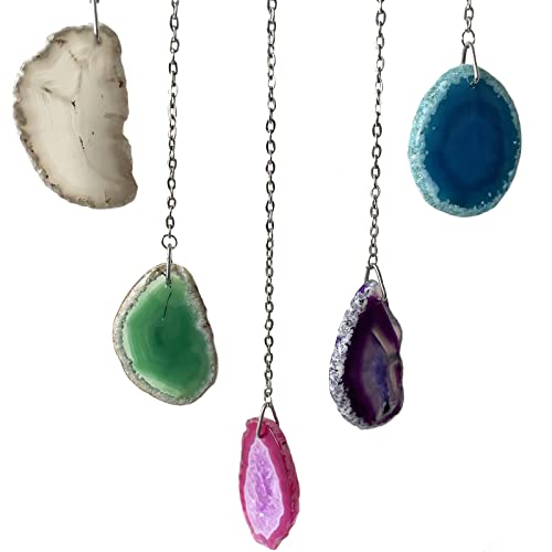 7 Chakra Colorful Tree Of Life Dream Catchers With Healing Agate,Natural Crystal Stone Dream Catcher Wall Decor For Bedroom, Idea Craft Gift For Kids Girls Boys Women Friends (7-Color Agate Tree) #TOP4