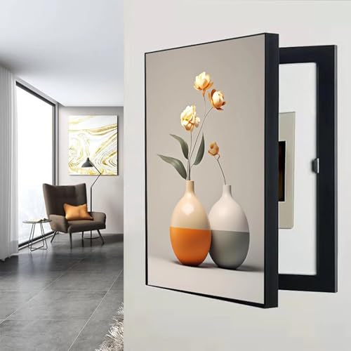 Boîtier de compteur électrique design grand format 60x80 cache tableau mural - 4