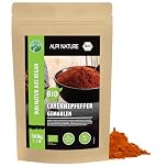 Alpi Nature Organic Cayenne Pepper Powder 500g 1.1 lb, Ground Cayenne Chilli Pepper, Hot Chilli Powder