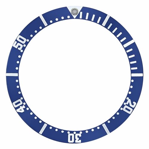 Ewatchparts BEZEL INSERT COMPATIBLE WITH OMEGA SEAMASTER JAMES BOND 200M WATCH BLUE 38MM CASE