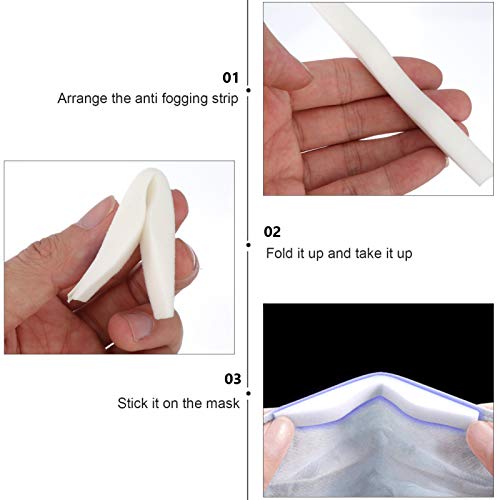 EXCEART 50Pcs Almofada de Tiras da Ponte Do Nariz Almofada de Silicone da Almofada da Ponte Do Nariz
