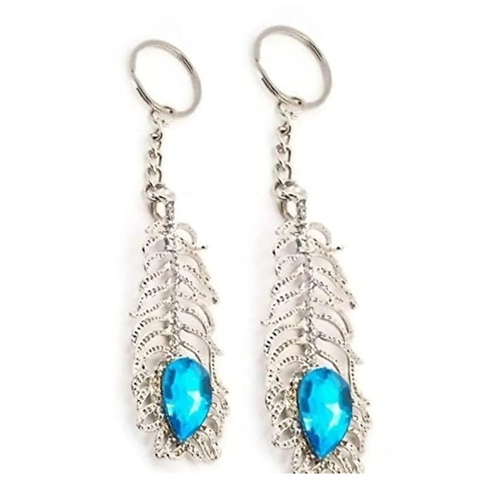 ajs Unisex PEACOCK For Car, Bike Key Ring Holder, Home Key Ring Hook Handmade Key Ring Multicolor Free Size-picture-1