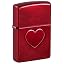 Candy Apple Red Stamped Heart