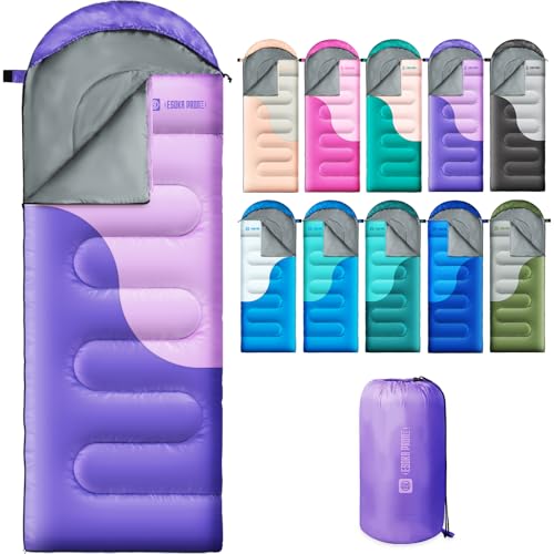 Sleeping Bags for Adults&Kids,Lightweight Waterproof Warm Weather...