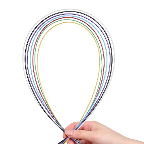 Aeelike 5mm Circular Knitting Needles 40cm, Short Round Knitting Needles with Flexible Cable, 40 cm Fixed Metal Circular Needles for Knitting Socks Hats AMD Small Projects, Size US 8 - Image 5