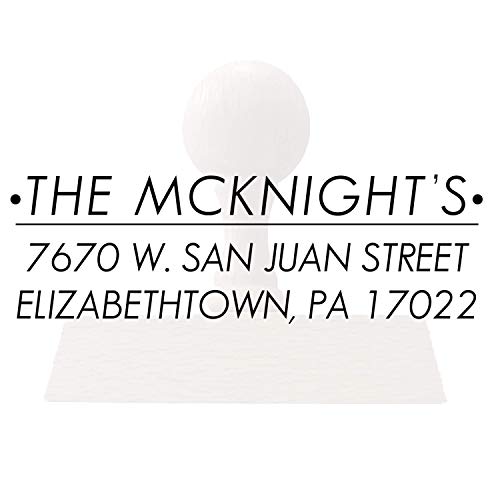 Custom Address Stamp Personalized Self Inking Stamps Custom Return Address Stamper Wedding Favor Stamp Rubber Stamper (Black)