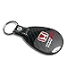 iPick Image for Honda Red Logo Civic Type R Real Black Carbon Fiber with Leather Strap Large Tear Drop Key Chain - Official Licensed