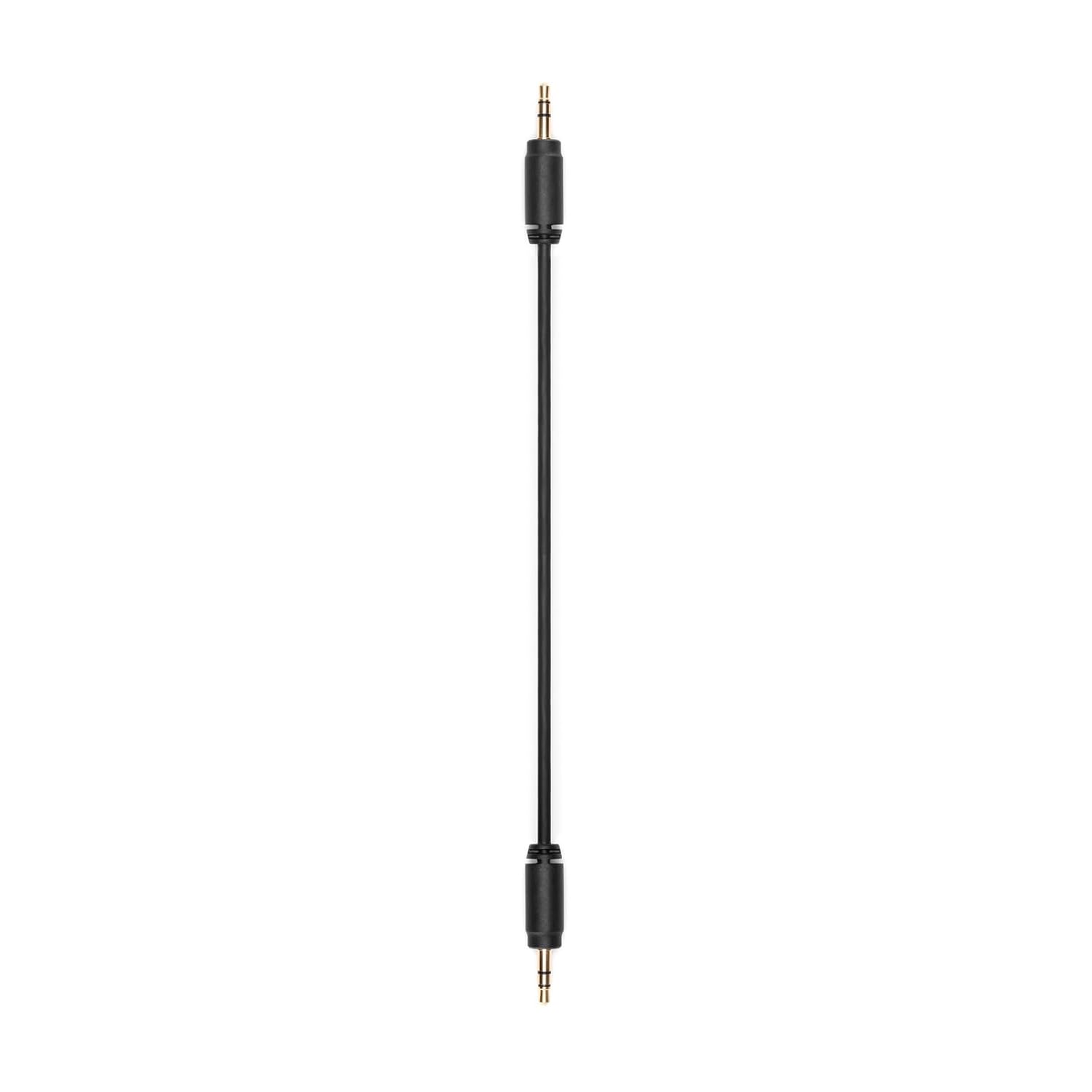 Original 9.84 Inch Black Male-to-Male 3.5mm Coaxial Audio Cable for DJI Mic & Mic 2 (1 Count, 10g, 23V Max, Not Original Packaging)